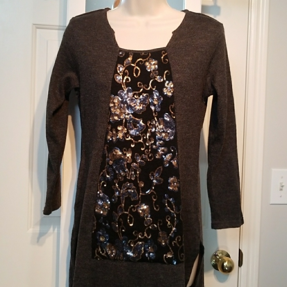 D.OVE sweater dress sequin Anthropologie